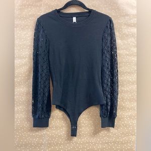 Lace Sleeved Bodysuit